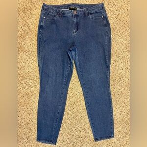 Lane Bryant Dark Blue Skinny Jeans